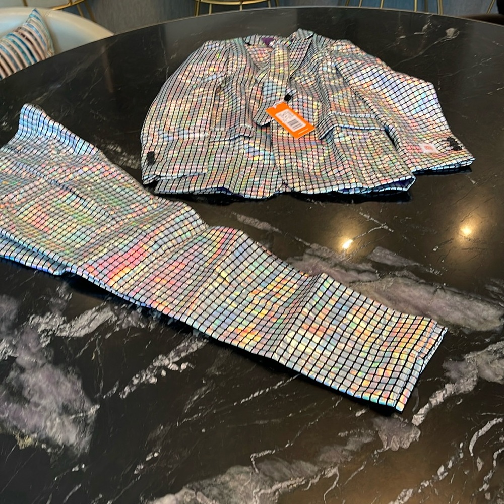 Boys 12y Opposuits Suit (Disco Ball)